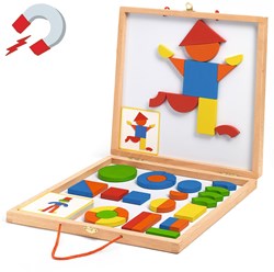 Djeco Holzmagneten Geoform - FSC 100% Lernspielzeug für Kinder