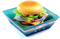 Djeco Küchenspielzeug Kelly & Johnny - Holz Hamburger Set-2