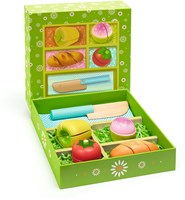 Djeco Holz Picknickset Spielzeug - FSC 100% - pädagogisches Rollenspiel