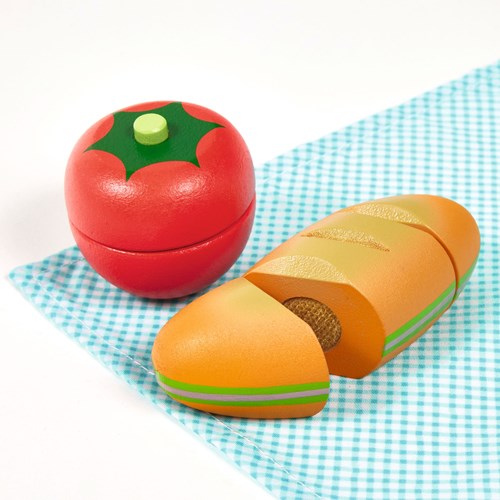 Djeco Holz Picknickset Spielzeug - FSC 100% - pädagogisches Rollenspiel-3