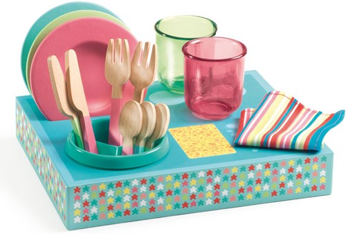 Djeco Spielgeschirr Set - Holzspielzeug für Kinderküche-2