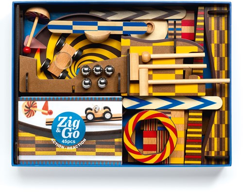 Djeco Holzspielzeug Zig & Go - Wroom - 45 Teile FSC Bauset-3