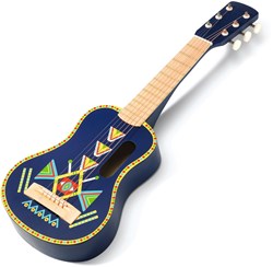 Djeco Holz Gitarre Animambo 6 Metall Saiten FSC Musikspielzeug