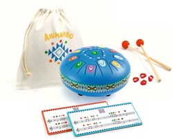 Djeco Musikspielzeug - Animambo große Zungentrommel 11 Noten FSC