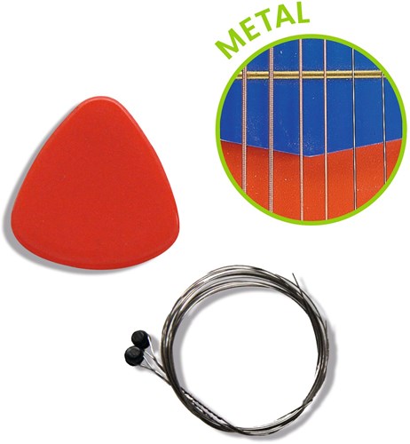 Djeco Spielzeuggitarre 6 Metallsaiten klein FSC 100% Musik-3