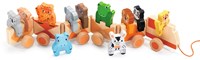 Djeco Holz Zug Dschungel Tiere - FSC 100% buntes Spielzeug-2