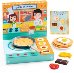 Djeco Küchenspielzeug Pfannkuchen Set Gaëlle & Titouan FSC Holz