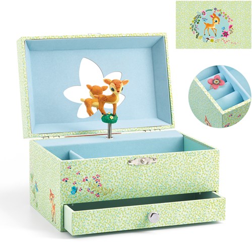 Djeco Musikschatulle Schmuckkästchen Bambi - FSC MIX - Geschenk für Kinder-2