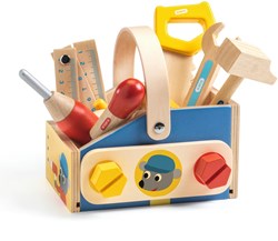 Djeco Holz Werkzeugkasten Minibrico Spielset für Kinder