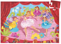 Djeco Puzzle Ballerina Blume - 36 Teile FSC Karton Kinderpuzzle