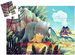 Djeco Puzzle Silhouette Teo der Dino - 24 Teile - FSC Karton