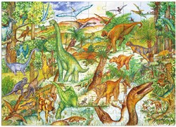 Djeco Puzzle Dinosaurier - Lernspielzeug - 100 Teile