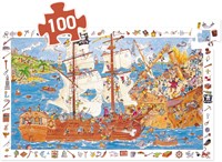 Djeco Puzzle Pirates - 100 Teile FSC Karton Beobachtungsspiel-2