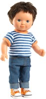 Djeco Jungenpuppe Fred - 32 cm Vinyl Schlafaugen POMEA Kollektion