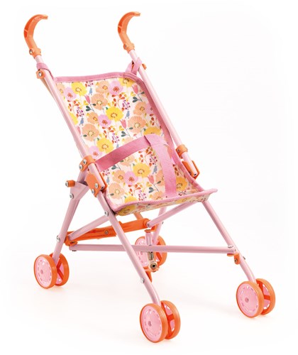 Djeco Zubehör Puppenwagen Flowers - 54 cm leichte Buggy