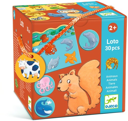 Djeco Lernspiel Tiere - Loto animaux - FSC MIX-3