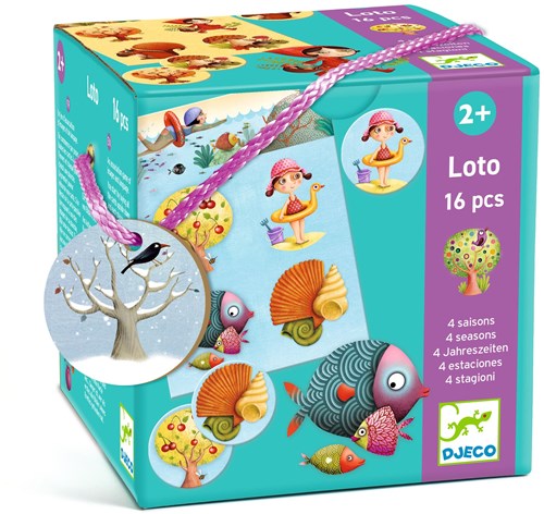 Djeco Lernspiel Loto 4 Jahreszeiten - FSC Karton - Denkspiel-3