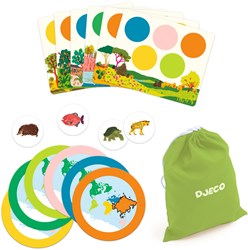 Djeco Lernspielzeug Animo Mondo - cool school Tierspiel