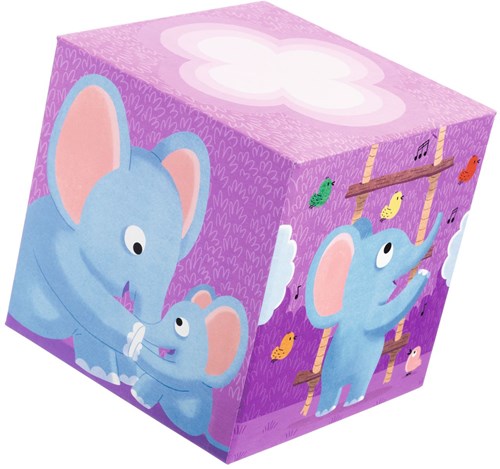 Djeco Holzbausteine Rainbow blocks - bunte Stapelwürfel FSC-3