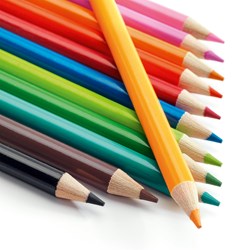 Djeco Aquarellstifte 12 Stück - Farbstifte FSC Holz Set