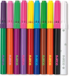 Djeco Farben 10 Magic Filzstifte Set für Kinder