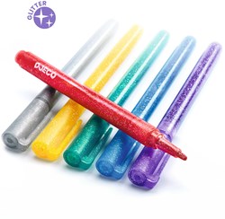 Djeco Farben 6 Glitter Marker - Classic Stifte Set