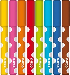 Djeco Farben 8 auswaschbare Filzstifte für kleine Kinder