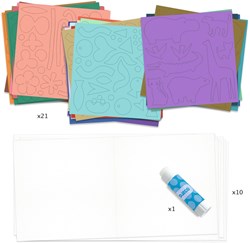Djeco Bastelset - Kleine Papierfarben FSC MIX für Kinder