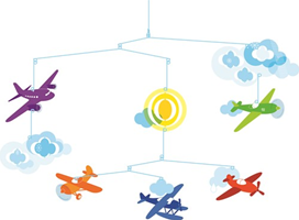 Djeco Baby Mobiles - Ruhe und visuelle Entwicklung