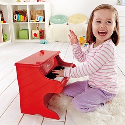 Hape Klavier Spielzeuginstrument rot - Kinder Holzpiano