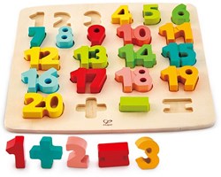 Hape Zahlenpuzzle - Lernspielzeug aus Holz - 24 Teile