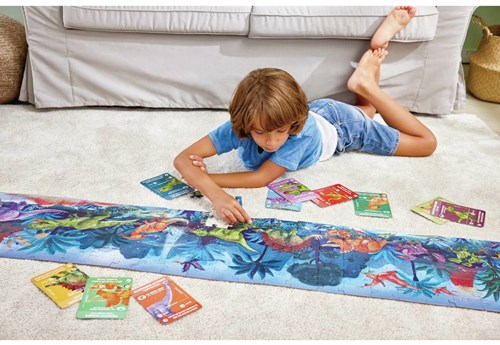 Hape Dinosaurier Puzzle 1,5 Meter Glow in the Dark Karton-3