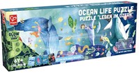 Hape Puzzle Ozeanleben 1,5 Meter Glow in the Dark Karton-2