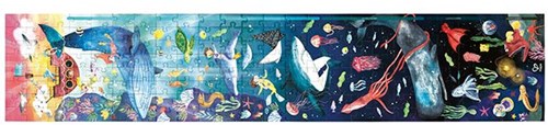 Hape Puzzle Ozeanleben 1,5 Meter Glow in the Dark Karton