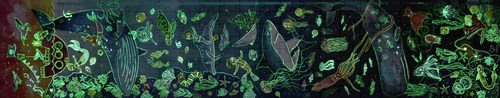 Hape Puzzle Ozeanleben 1,5 Meter Glow in the Dark Karton-3