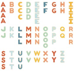 Hape Magnetische Buchstaben Pastell Lernspielzeug Alphabet