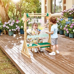 Hape Staffelei draußen - Holz Kunst Staffelei für Kinder
