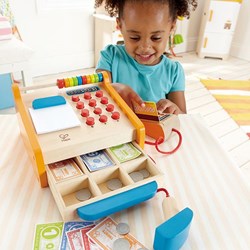 Hape Holzspielzeug Kasse - Rollenspiel für Kinder