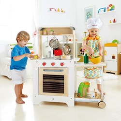 Hape Holz Kinderküche Cook n Serve Spielküche mit Theke