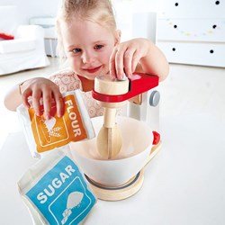 Hape Holz Küchenzubehör Mix & Bake Blender Spielzeug