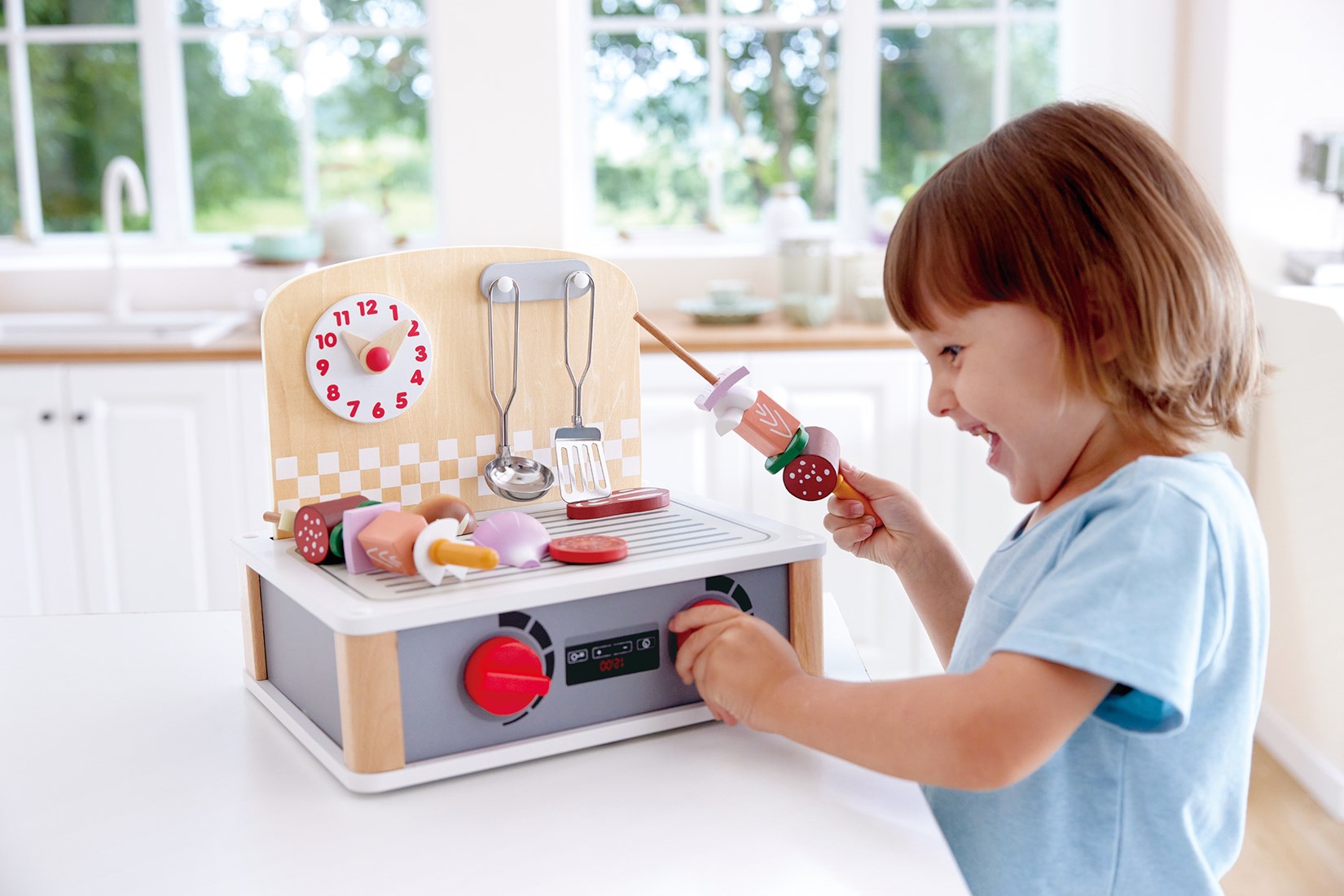 NIWWIN Kinder BBQ Spielzeug Set, Küche Essen Plays Produktbild-Vorschau 8