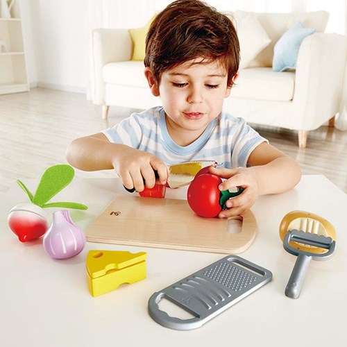 Hape Gemüse und Küchengeräte - Spielküchenset für Kinder