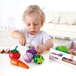 Hape Holz Gemüse Spielset - 8-teilig - pädagogisches Spielzeug