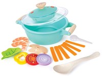 Hape Little Chef Dampfgarer-Kochset Holzspielzeug Küche