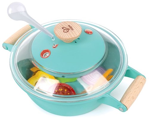 Hape Little Chef Dampfgarer-Kochset Holzspielzeug Küche-3