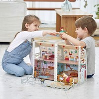 Hape Puppenhaus Pony Club Ranch Holzspielset mit Zubehör