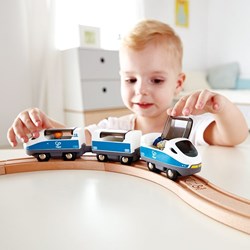 Hape Holz Intercity-Zug Spielzeug - Magnetische Zugset