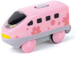 Hape Spielzeugzug Batterie rosa - Intercity Loco für Kinder