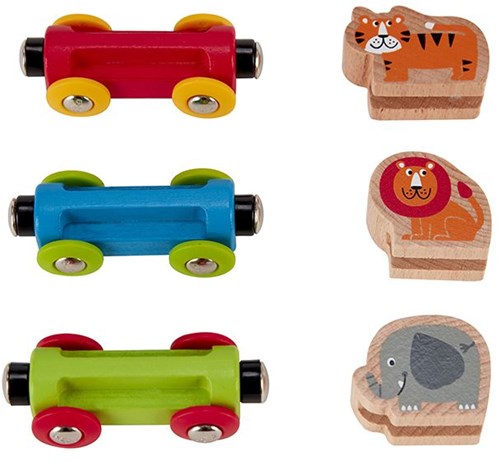 Hape Holz Zug Jungle Journey mit Tieren für Kinder