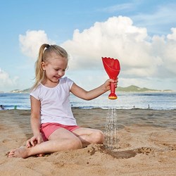 Hape Sand- und Wasserschaufel rot - 4er Set